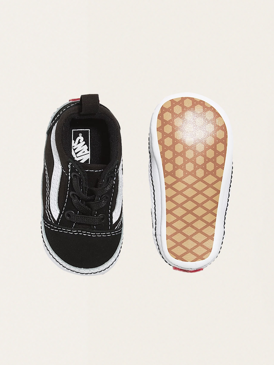 Miękkie buciki niemowlęce Slip-On V Crib Black
