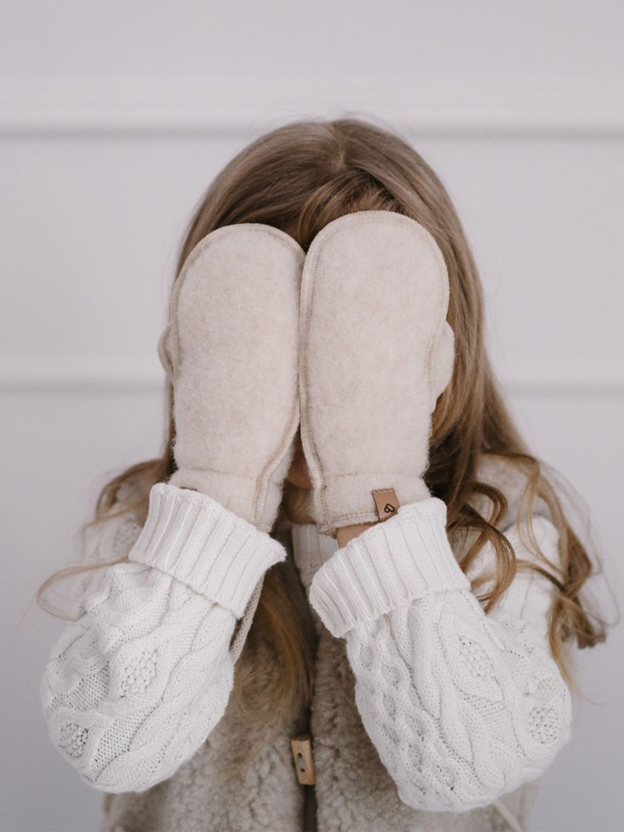 Rękawiczki na sznurku z wełny premium Sierra