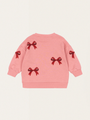 Bawełniana bluza Lou STRAWBERRY ICE BOW