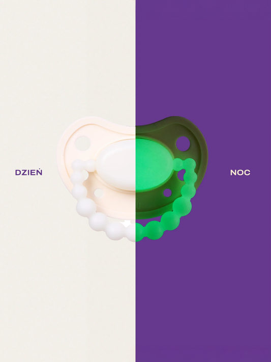 Smoczek pozycjonujący świecący w ciemności Luu Kids