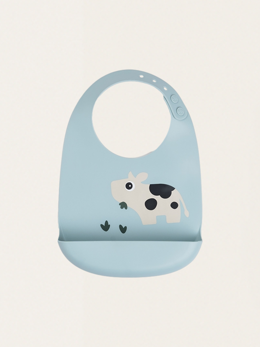 Silikonowy śliniak z kieszonką