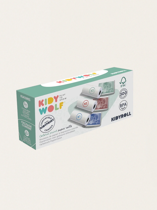 Samoprzylepne kolorowe rolki do aparatu Kidyprint