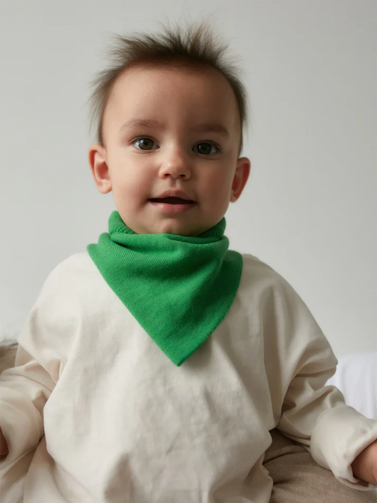 Chustka / bandanka z wełny merino Green