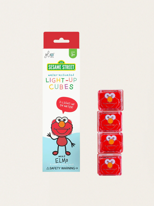 Kostki sensoryczne świecące w wodzie Ulica Sezamkowa Elmo