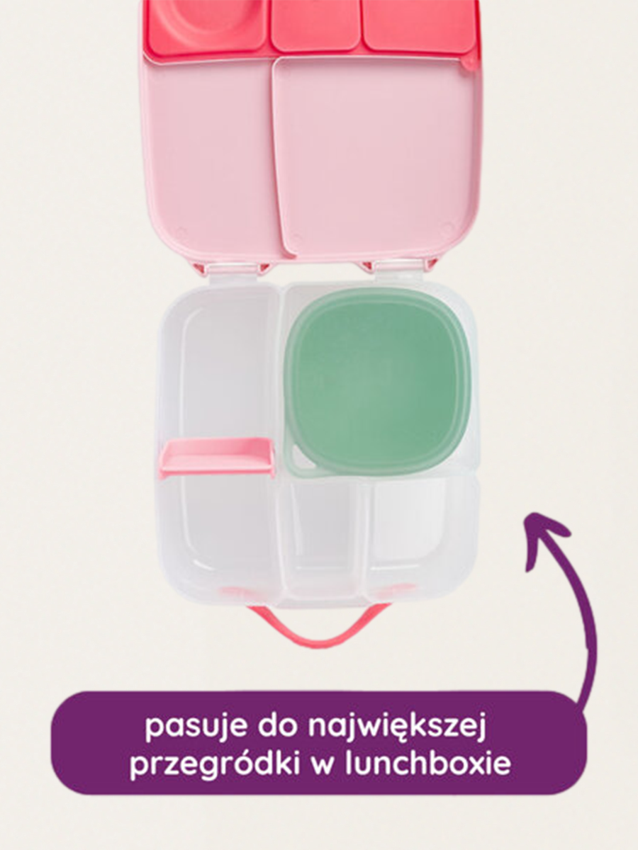 Silikonowy pojemnik z pokrywką do lunchboxa