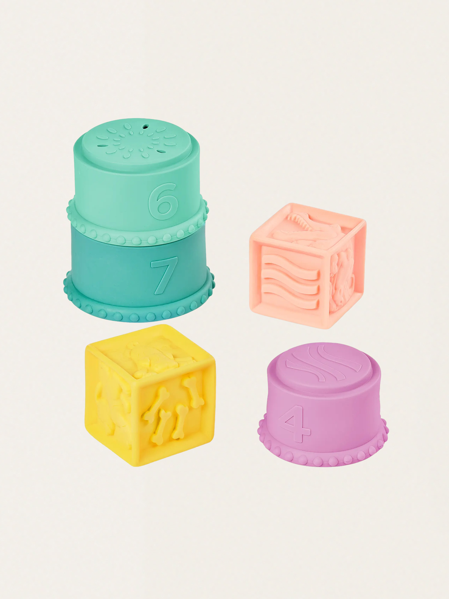 Stackin’ Squishies – miękkie kubeczki i klocki sensoryczne 2w1