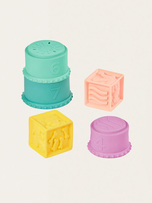 Stackin’ Squishies – miękkie kubeczki i klocki sensoryczne 2w1