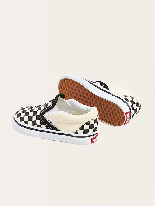 Tenisówki wsuwane Slip-On V Checkerboard Black&White