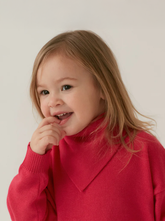 Sweter merino Everyday Kids Rasberry Pink