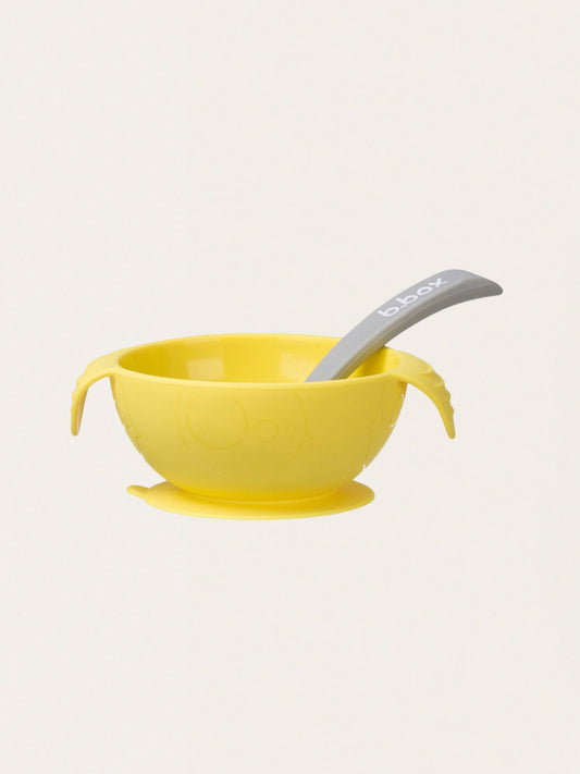 Silikonowa miseczka z przyssawką i łyżeczką