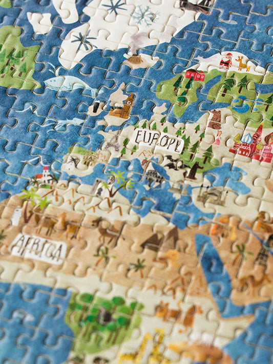 Mikro puzzle Świat - 600 elementów