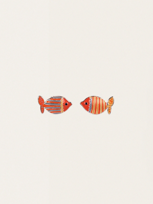 Srebrne kolczyki Wonders Fish