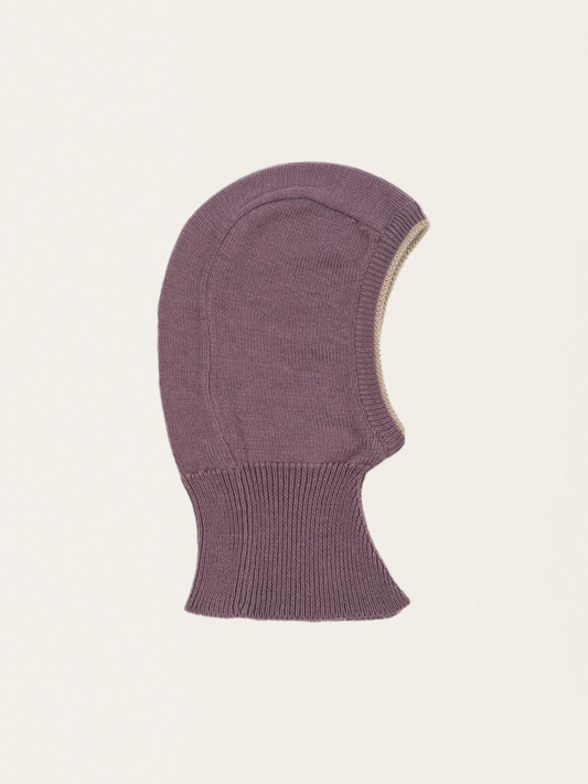 Kominiarka z wełny merino Louli Balaclava HORTENSIA