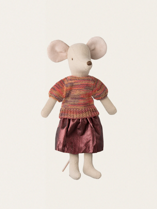 Ubranko dla myszki Maileg Mum - Skirt and knitted blouse