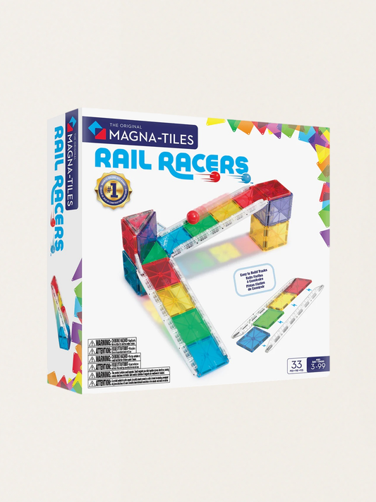 Klocki magnetyczne Rail Racers 33 elementy
