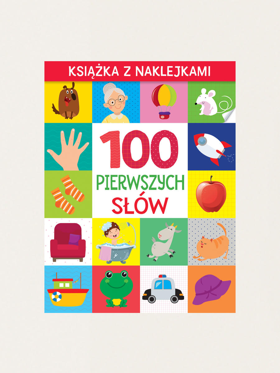 100 pierwszych słów. Książka z naklejkami