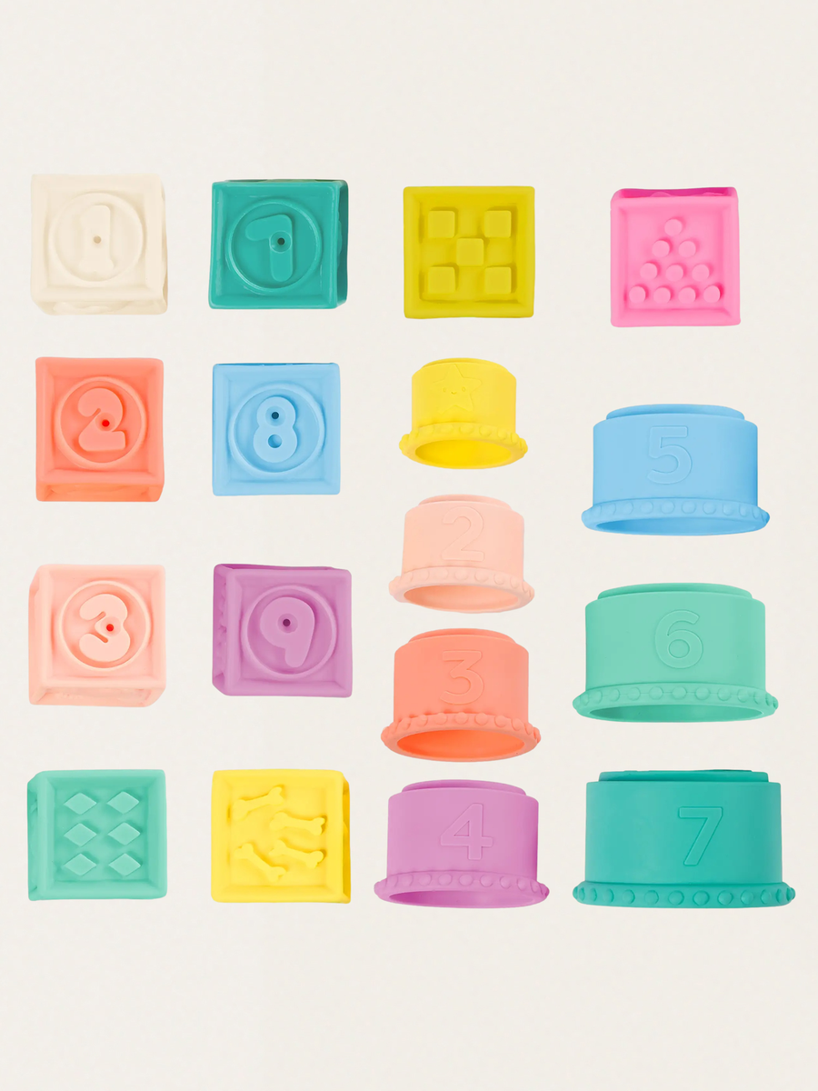 Stackin’ Squishies – miękkie kubeczki i klocki sensoryczne 2w1