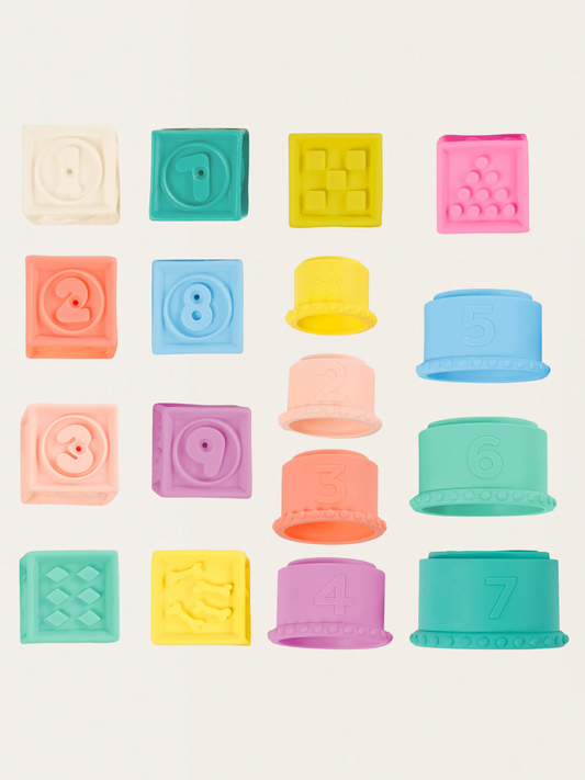 Stackin’ Squishies – miękkie kubeczki i klocki sensoryczne 2w1