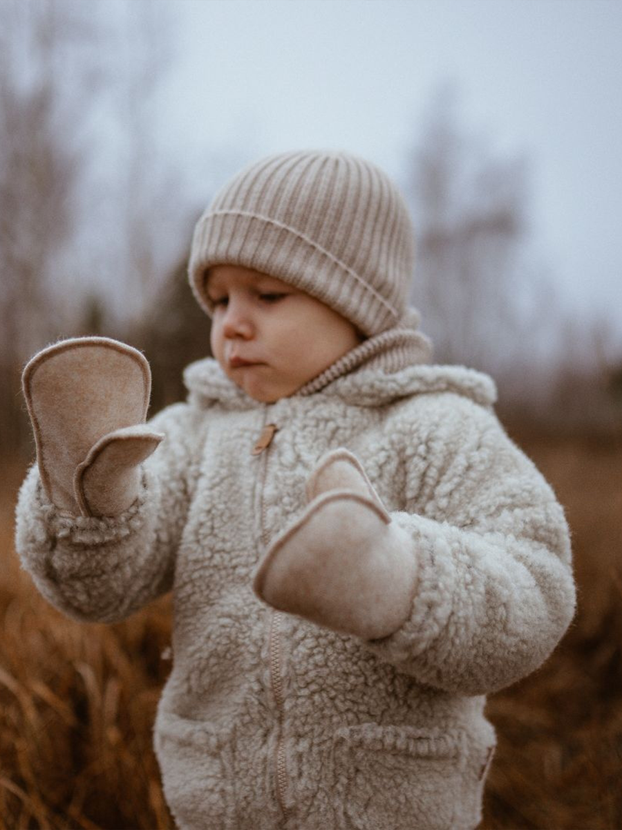 Rękawiczki na sznurku z wełny premium Sierra