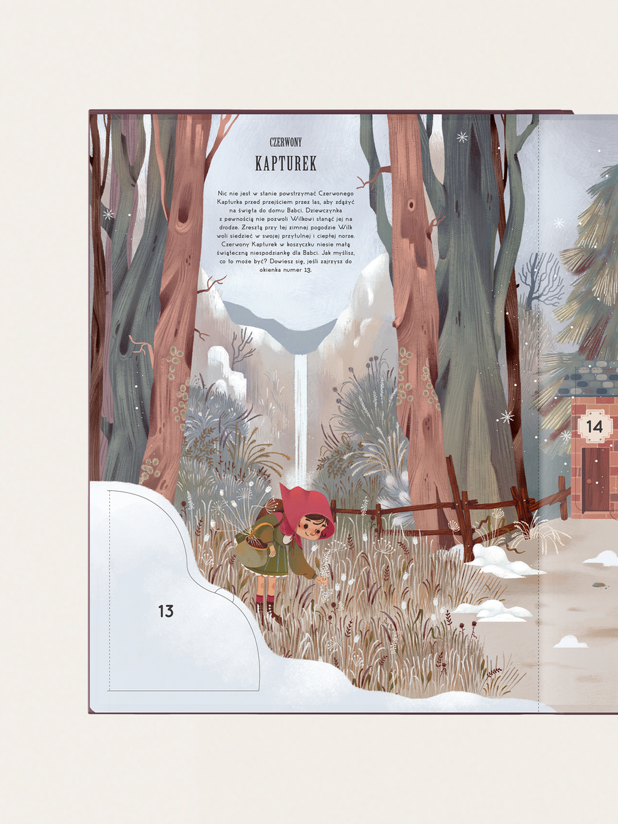 Czekając na Święta w Krainie Baśni. Kalendarz adwentowy z 24 okienkami