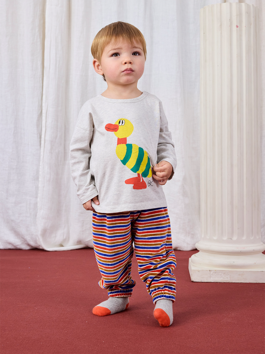 Bawełniany long sleeve Baby Stripped Duck