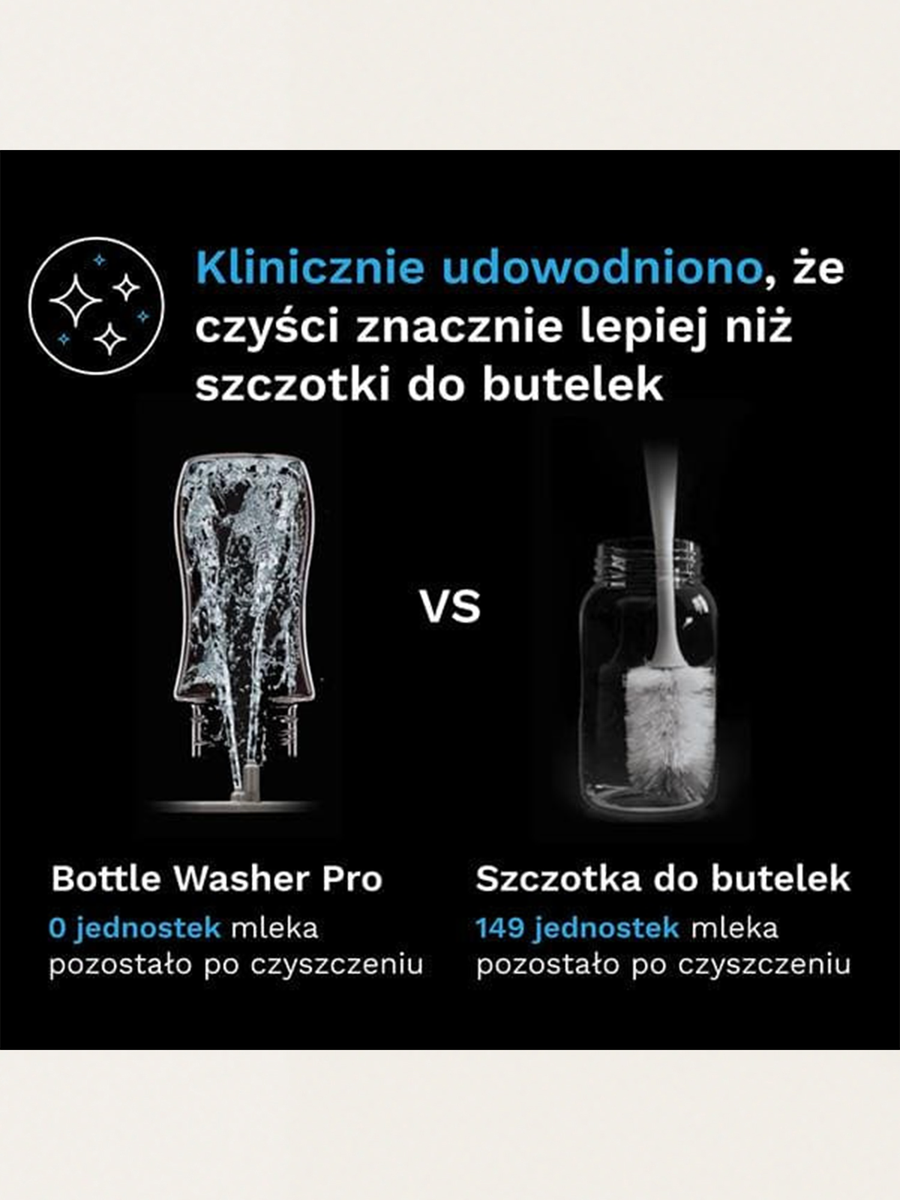 Myjka i sterylizator do butelek Bottle Washer Pro Black