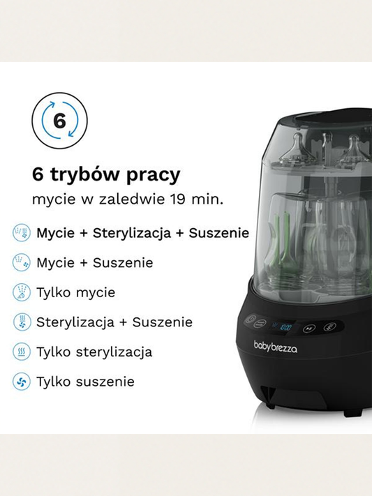 Myjka i sterylizator do butelek Bottle Washer Pro Black