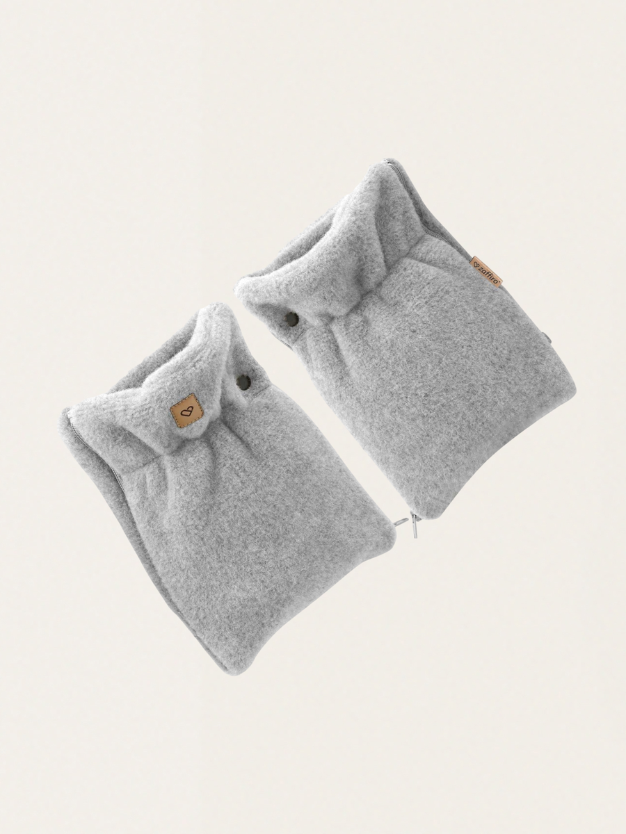 Dwuczęściowe mufki do wózka z ciepłej wełny premium Sierra