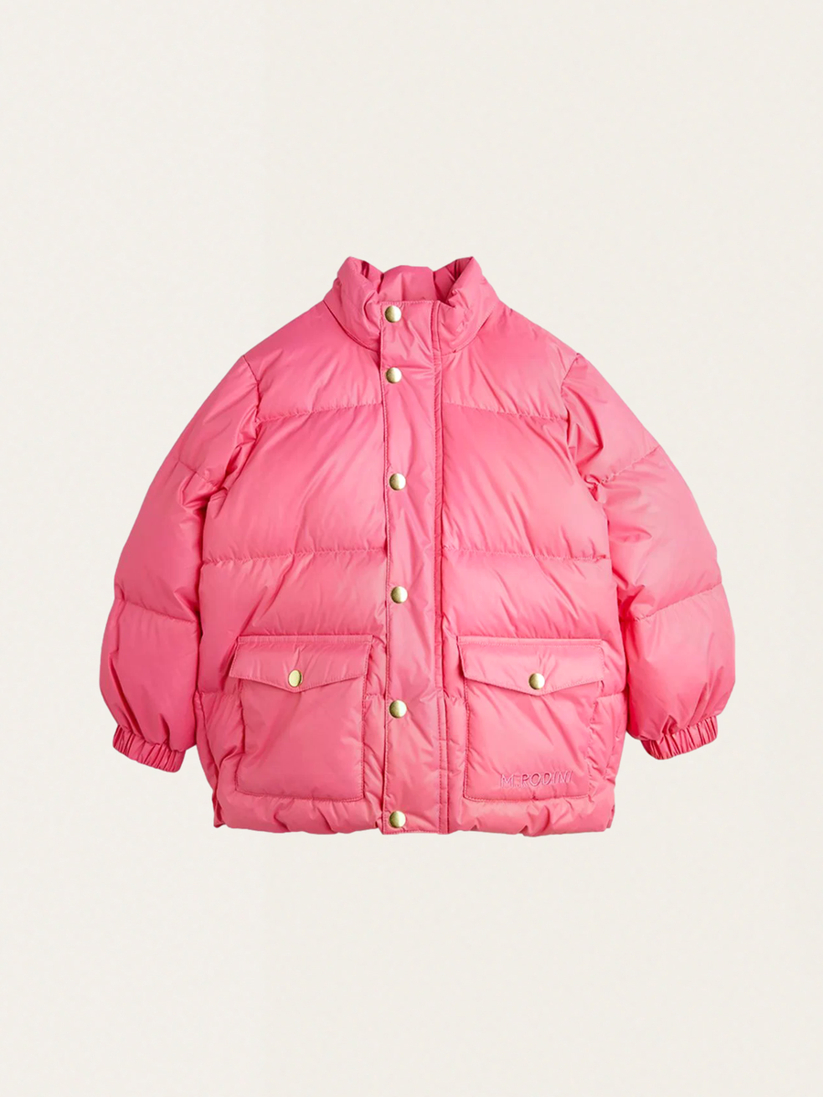 Kurtka puchowa z kapturem Puffer Pink