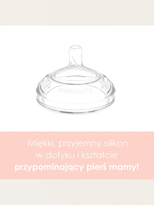 Butelka antykolkowa Breast Shape Old Roze