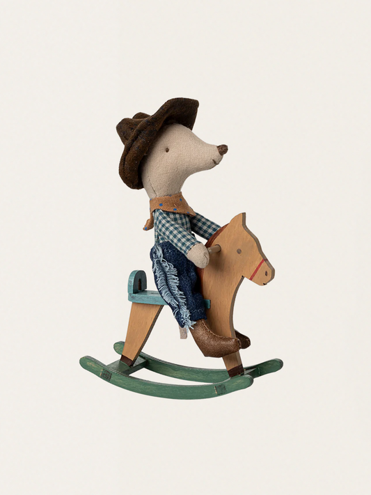 Myszka kowboj na koniku bujanym Little Brother