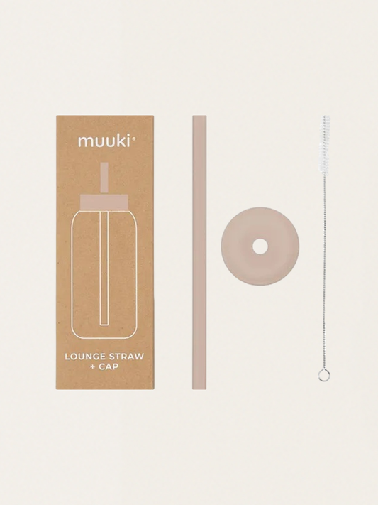 Zestaw rurka, szczoteczka i nakładka do butelki Muuki 720 ml