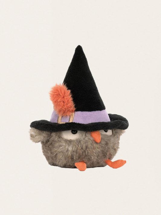 Sowa czarodziejka w kapeluszu 17 cm