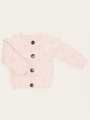 Puchaty Cardigan Popcorn Soft Pink