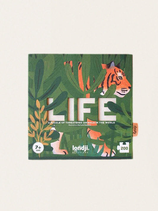 Puzzle Life - Zagrożone gatunki zwierząt - 200 elementów