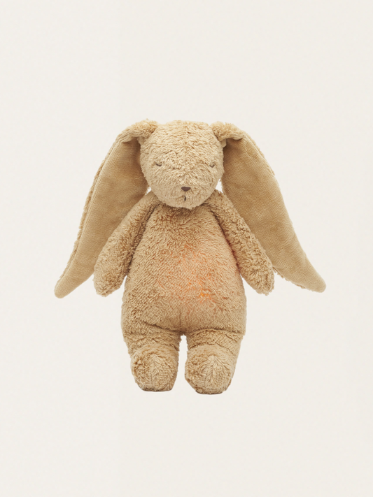 Szumiący króliczek Moonie Organic 2.0 z lampką nocną