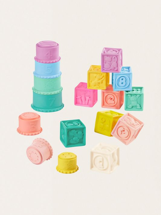 Stackin’ Squishies – miękkie kubeczki i klocki sensoryczne 2w1