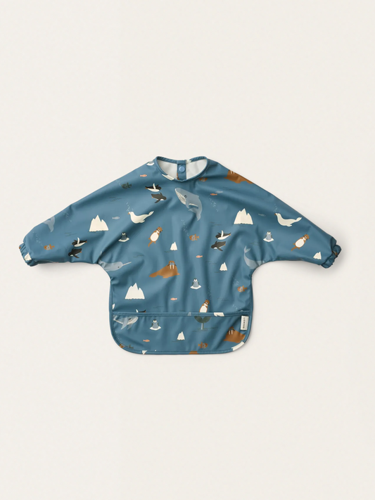 Wodoodporny śliniak z długim rękawem Merle Arctic Sea / Ocean View