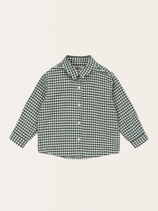 Flanelowa koszula w kratę z organicznej bawełny Foret