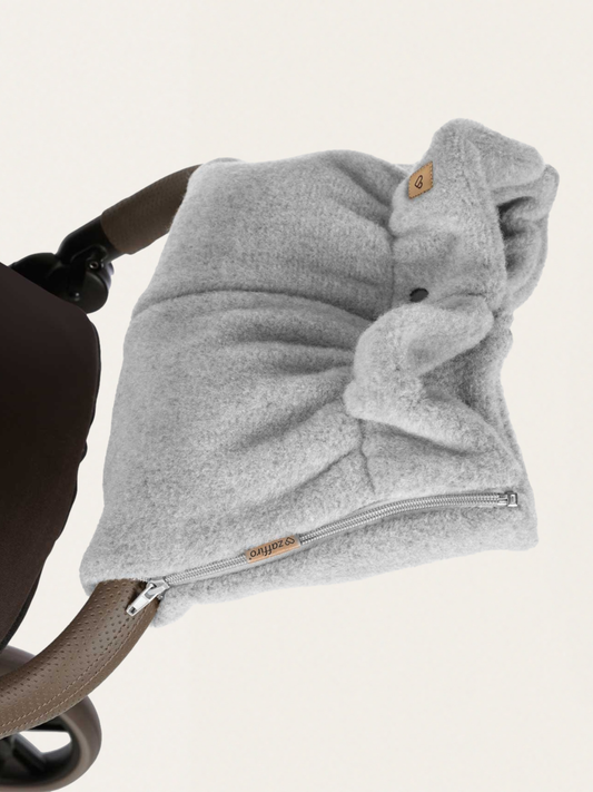 Dwuczęściowe mufki do wózka z ciepłej wełny premium Sierra