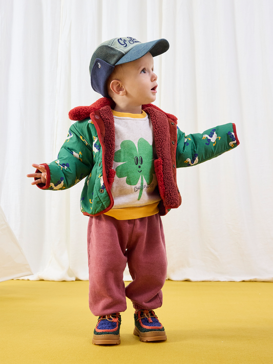 Bawełniany long sleeve Baby Lucky Clover