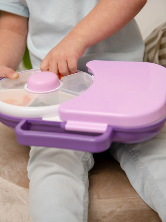 Lunchbox z obrotowym pojemnikiem na przekąski 2w1