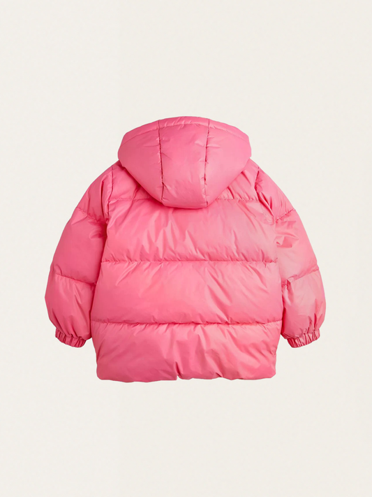 Kurtka puchowa z kapturem Puffer Pink