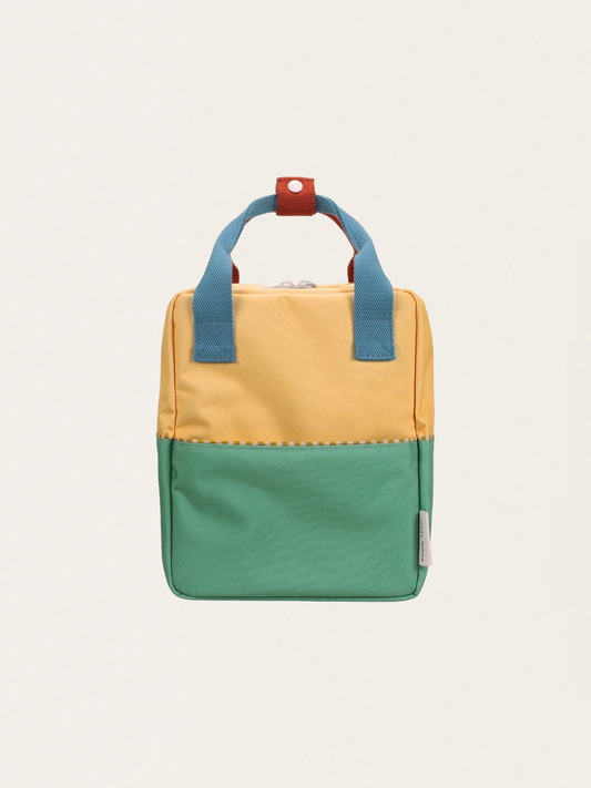 Mały plecak dziecięcy Wonders sandy yellow + aquatic green