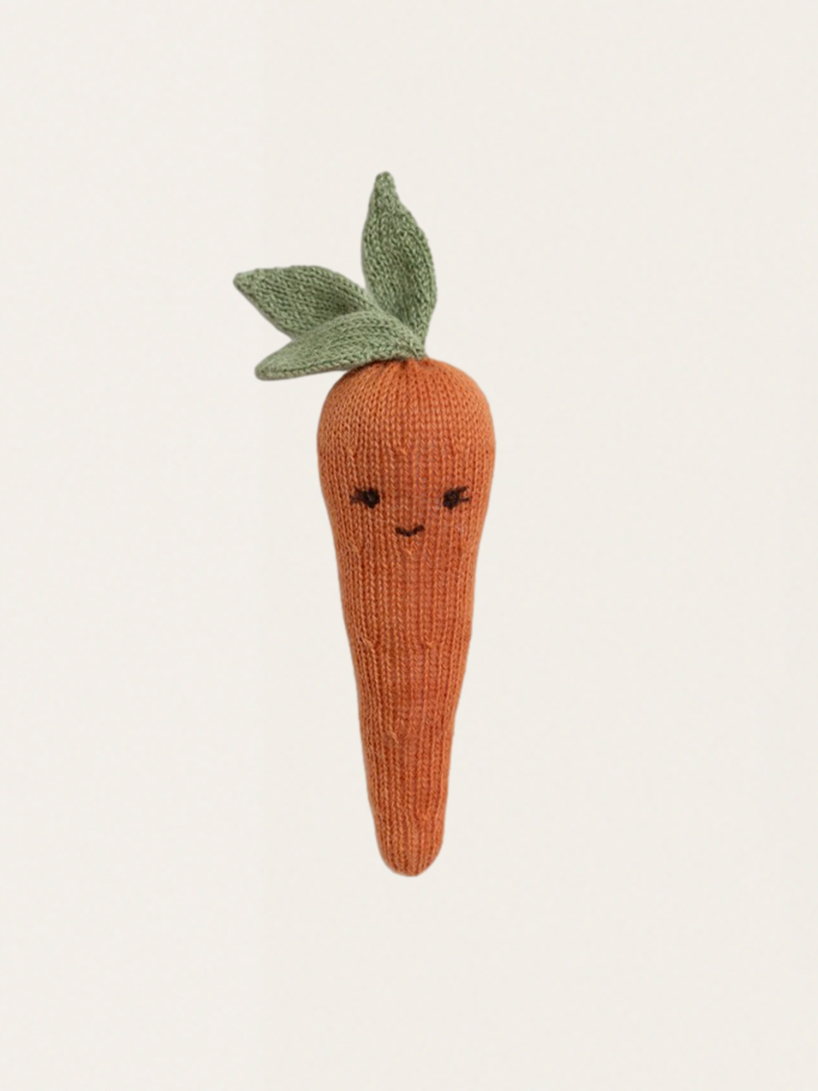 Grzechotka z wełny alpaki Carrot