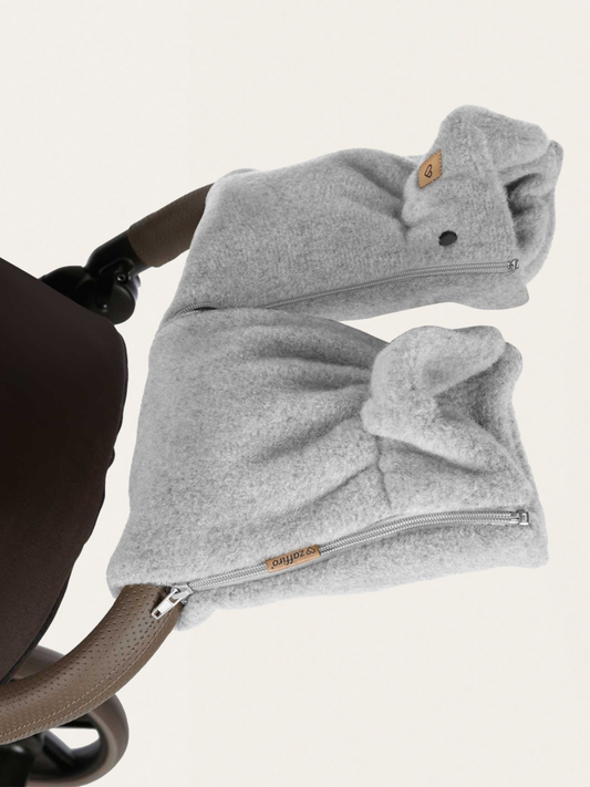 Dwuczęściowe mufki do wózka z ciepłej wełny premium Sierra