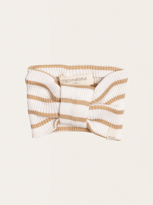 Elastyczna opaska z mieszanki bawełny i jedwabiu Honey Stripes