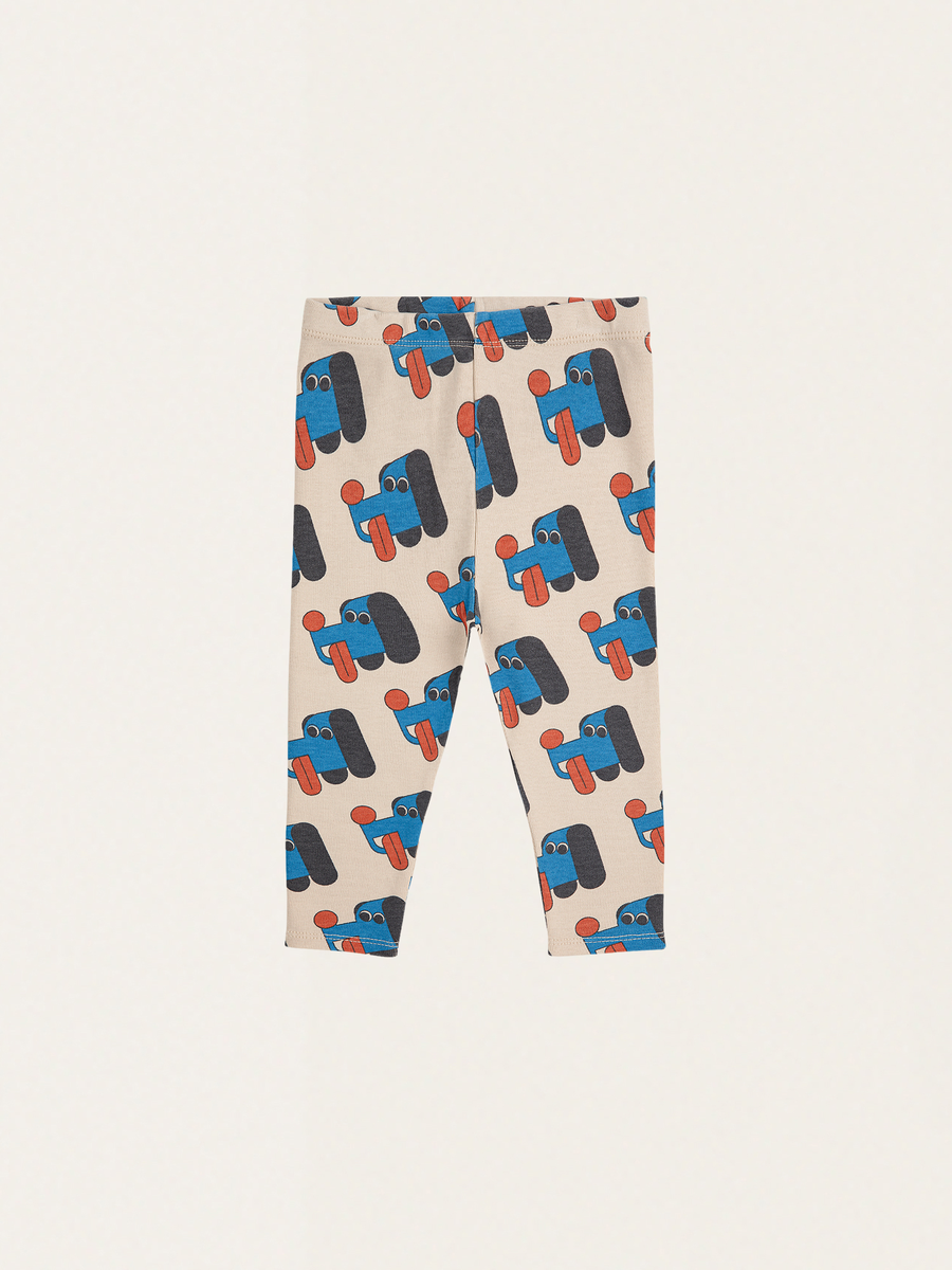 Bawełniane legginsy Baby Doggy Mate all over