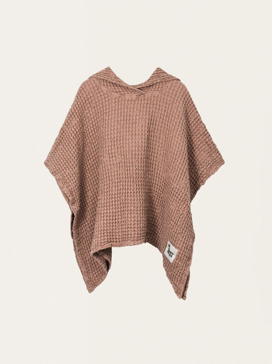 Lniane ponczo kąpielowe