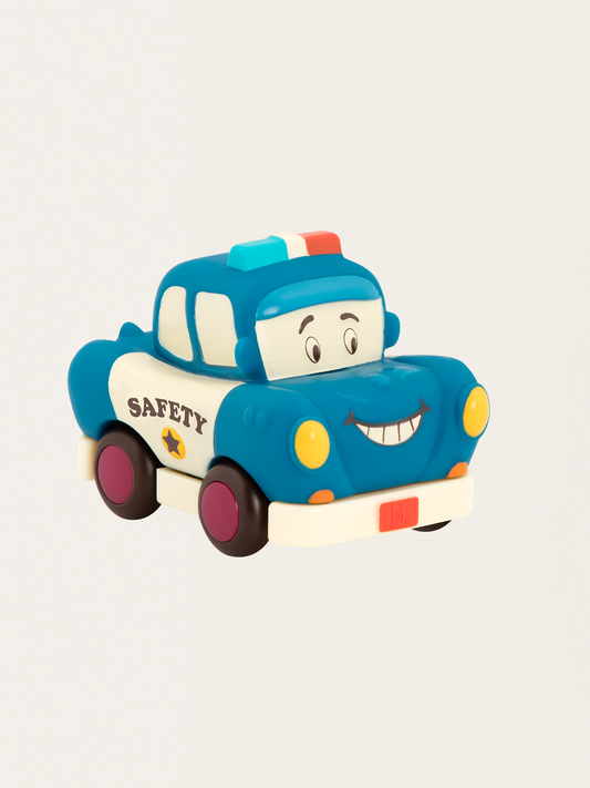 Miękkie autko sensoryczne z napędem Radiowóz